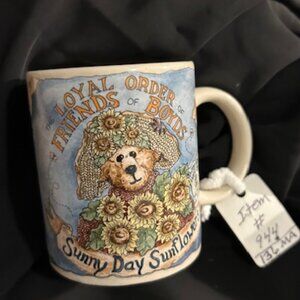boyds bear collectible cut teddy graphic coffee cup mug sunny day sunflower
